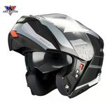 Mt Helmets Genesıs Sv Raccoon B12 Parlak Çene Açılır Kask