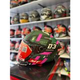 Mt Helmets KASK MT COSMO SV SERGIO GARCIA D18 MAT PEMBE/YEŞİL