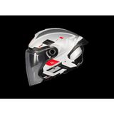 Mt Helmets Kask mt Cosmo Sv Silence A2 Gloss Gümüş Gözlüklü