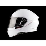 Mt Helmets Kask mt Genesis Sv A2 Çene Açılır Parlak Beyaz