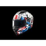 Mt Helmets Kask mt Stınger Yozu A7 Parlak Mavi/beyaz - XL