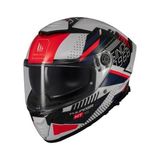 MT Helmets KASK MT THUNDER 4 SV LUMİNENCE A7 BEYAZ/MAVİ/KIRMIZI