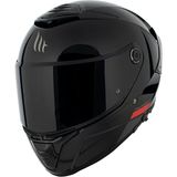Mt Helmets Kask mt Thunder 4 Sv Solıd A1 Gloss Black Şeffaf Vizör - 2XL