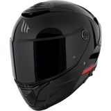 Mt Helmets Kask mt Thunder 4 Sv Solid A1 Gloss Black Şeffaf Vizör