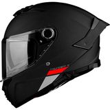 Mt Helmets Kask mt Thunder 4 Sv Tam Yüz Mat Siyah Polikarbonat Malzeme ile Şeffaf Vizör