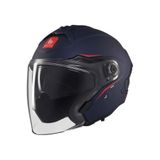 MT Helmets MT Cosmo Sv Solid A7 Mavi Mat Açık Kask