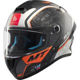 Mt Helmets MT Kask Targo S B4 Turuncu Mat XL Tam Yüz Darbelere Dayanıklı Polimer Malzeme ile Güvenlik