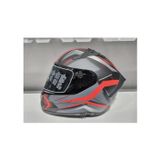 Mt Helmets MTS Kask Mts Pro 801 Twılgh Güneş Gözlüklü Mat Gri/kırmızı