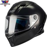mt Helmets Stınger 2 Pure A1 Parlak Siyah Kapalı Kask - XL