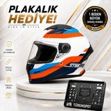 mt Helmets Stinger 2 Solid Güneş Vizörlü Full Face Kapalı Kask + Plakalık - Karbon