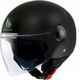 mt Helmets Street S Solid A1 Açık Kask Siyah Renkli Hafif ve Dayanıklı Tasarım