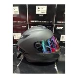Mt Helmets Targo S Mat Siyah Kask Mor Vizörlü (+1 Şeffaf Vizörlü)