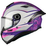 mt Helmets Targo S Outside C8 Kapalı Kask - XS - Siyah - Beyaz - Pembe