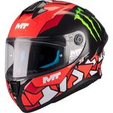 mt Helmets Targo S Piqueras B5 Kapalı Kask - XL - Kırmızı - Siyah