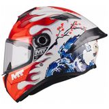 Mt Helmets Targo S Yamanaka 2025 A5 Kırmızı Tam Yüz Kask XL Polymer Malzemeden Üretildi - Renkli