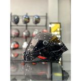 MT Helmets Thunder 4 Gloss Black Kask Şeffaf Vizörlü - Siyah