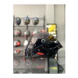 MT Helmets Thunder 4 Gloss Black Kask ŞEFFAF VİZÖRLÜ