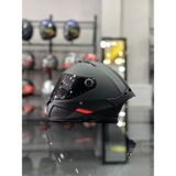 MT Helmets Thunder 4 Kask Şeffaf Vizörlü Matt Siyah Polikarbon Dış Kabuk M Beden ile Havalı Tasarım