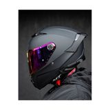 MT Helmets Thunder 4 Pure Mat siyah kask (+1 şeffaf vizörlü)