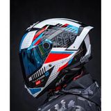 Mt Helmets Thunder 4 Sv Luminence A7 Parlak Kask (Şeffaf Vizörlü Biçimde Gönderilecektir) - Mavi