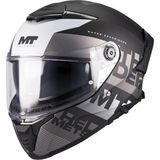 mt Helmets Thunder 4 Sv Waves B2 Kapalı Kask Siyah - Beyaz Renk L Beden Özellikli Motorcu Kask