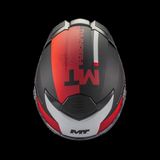 mt Helmets Thunder 4 Sv Waves B5 Mat Güneş Vizörlü Full Face Kask - 2XL - Kırmızı