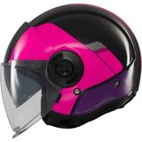 mt Helmets Viale Sv Advance B58 Açık Kask - XS - Siyah - Pembe