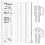 Mt.jun Stanley 30/40 Oz Bardak Için 6'li Paket Yedek Pipet, Premium Tritan Malzeme, Bpa Içermez V - Çok Renkli