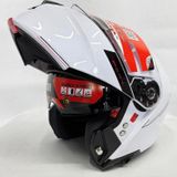 mt Kask Genesis Sv A0 Çene Açılır Kask Parlak Beyaz