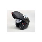 MT Kask Genesis Sv A1 Mat Siyah Çene Açılır Kask Iç Güneş Vizörlü