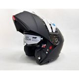 mt Kask Genesis Sv Pure A1 Mat Siyah Çene Açılır Kask Iç Güneş Vizörlü