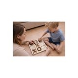M&T KIDS Mini ahşap XOX Oyunu , - Eğitici Masa Oyunu, İnteraktif Strateji Zeka Bulmacası