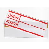 MT Pvc Arkası Yapışkanlı Etiketlik 50+50 Set Şeffaf 38x100 mm Fiyatlandırma İçin