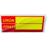 MT Pvc Arkası Yapışkanlı Raf Önü Tutar Etiketliği + Silinebilir Tutar Etiketi