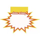 MT Raf Önü Rafa Geçmeli Özel Baskılı Yıldızlı Etiket 15 x 12 cm 50 Adet