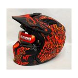 mt Streetfighter Sv Hellish B5 Modüler Motosiklet Kaskı Mat Renk - XL - Kırmızı