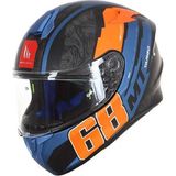 mt Targo Pro Welcome D4 Full Face Motosiklet Kaskı - XL - Turuncu