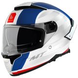 mt Thunder 4 Sv Treads C7 Beyaz Mavi Kırmızı Renkli Full Face Motosiklet Kaskı 2XL Beden