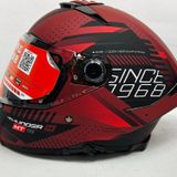 MT Thunder 4sv Luminence D5 Şefaf Vizörlü Kask Mat Renk - İç Güneş Vizörlü