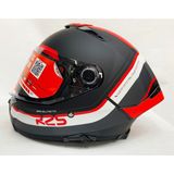 mt Thunder 4sv R25 B5 Mat Red Black Şefaf Vizörlü Kapalı Kask