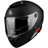 MT Thunder 4SV Solid A1 Şeffaf Vizörlü Kask Mat Siyah