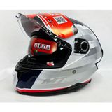 Mt Thunder 4Sv Treads C7 Şefaf Vizörlü Kask Parlak Renk - İç Güneş Vizörlü 2XL Beden
