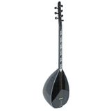 MT Uzun Sap Siyah Bağlama Saz Yarı Profesyonel İŞLEMELİ JAK GİRİŞLİ MT