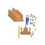 M&T WORKSHOP 10'lu Paket Ahşap Ramazan Özel Cami Ahşap Boyama Cami Boyama Hobi Seti Mandala