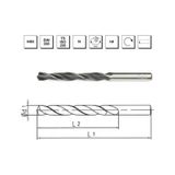 MTE B00000010470 Makina Takım 4.7 mm HSS DIN 338 Silindirik Saplı Haddeli Matkap Ucu