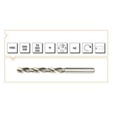 MTE B00000010840 Makina Takım 8.4 mm HSS DIN 338 Silindirik Saplı Haddeli Matkap Ucu