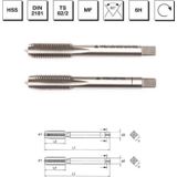 MTE B00102031205 M12x1 HSS DIN 2181 İnce Vidalı 2'li Takım Kılavuzu