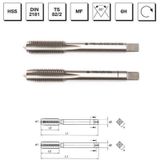 MTE B00102031806 M18x1.5 HSS DIN 2181 İnce Vidalı 2'li Takım Kılavuzu
