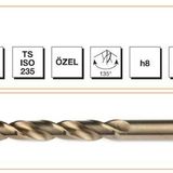 MTE HSS DIN 338 3 Mm Silindirik Saplı Kısa Altın Seri Matkap Ucu