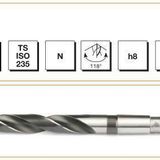 MTE HSS DIN 345 10 mm Mors Konik Saplı Matkap Ucu